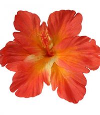 Debra Orange Hibiscus Hair Flower