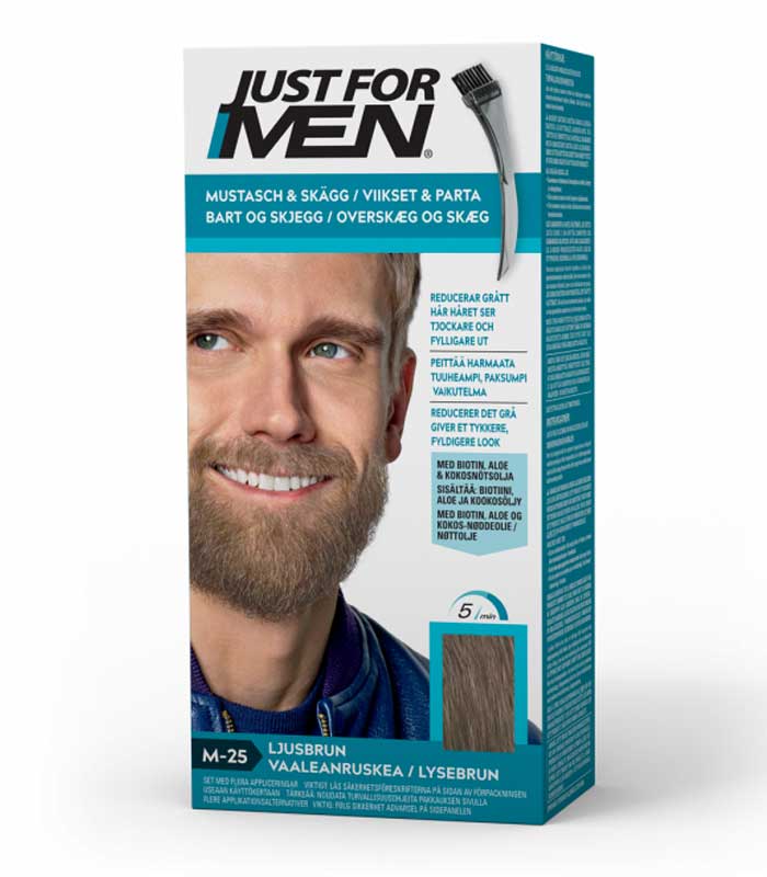 Skäggfärg ljusbrun