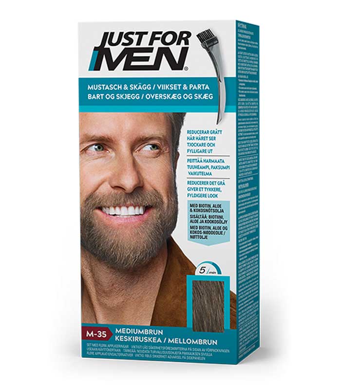 Skäggfärg mediumbrun