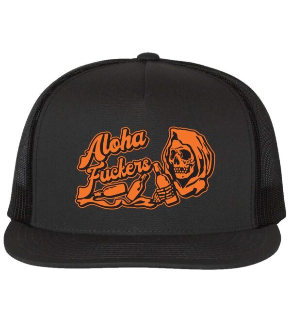 Aloha Fuckers Cap blk/org