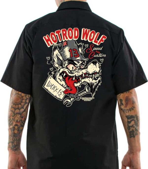 Hot Rod Wolf Workshirt