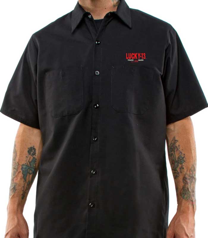 Hot Rod Wolf Workshirt - Bild 2