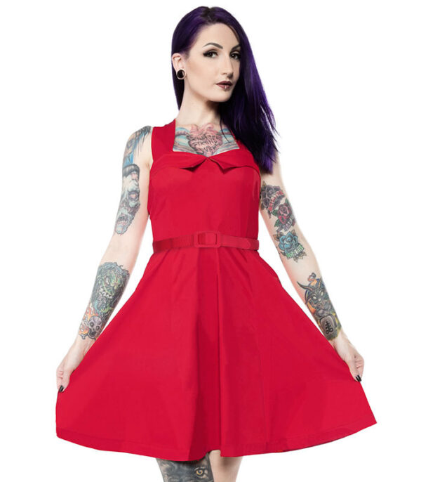 Veronica Swing Dress (red)