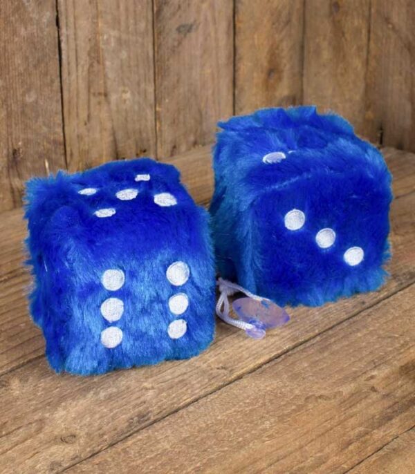 Fuzzy Dice blå/vit