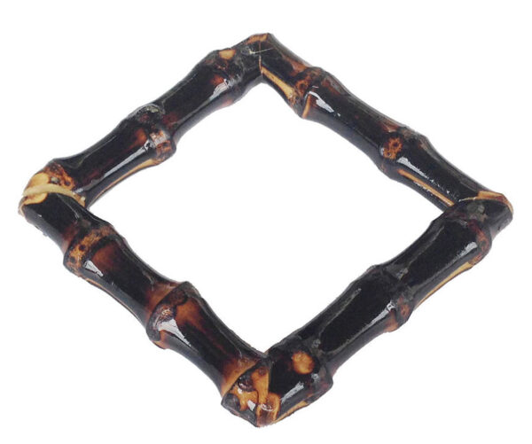Square Bamboo Bangle (burnt wood)