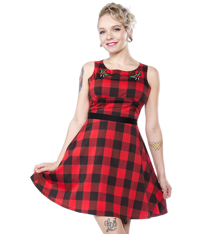 Buffalo Plaid Flower Dress - Bild 2