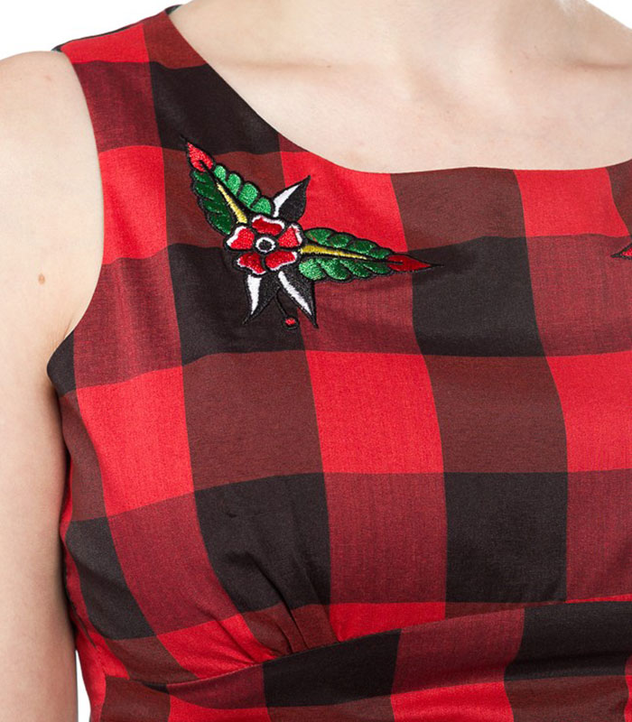 Buffalo Plaid Flower Dress - Bild 5