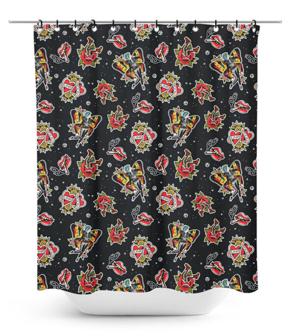 Punk Rock Girl Shower Curtain